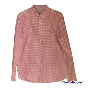 J. Crew Plaid Slim Long Sleeve Button Down  Shirt Size XL.